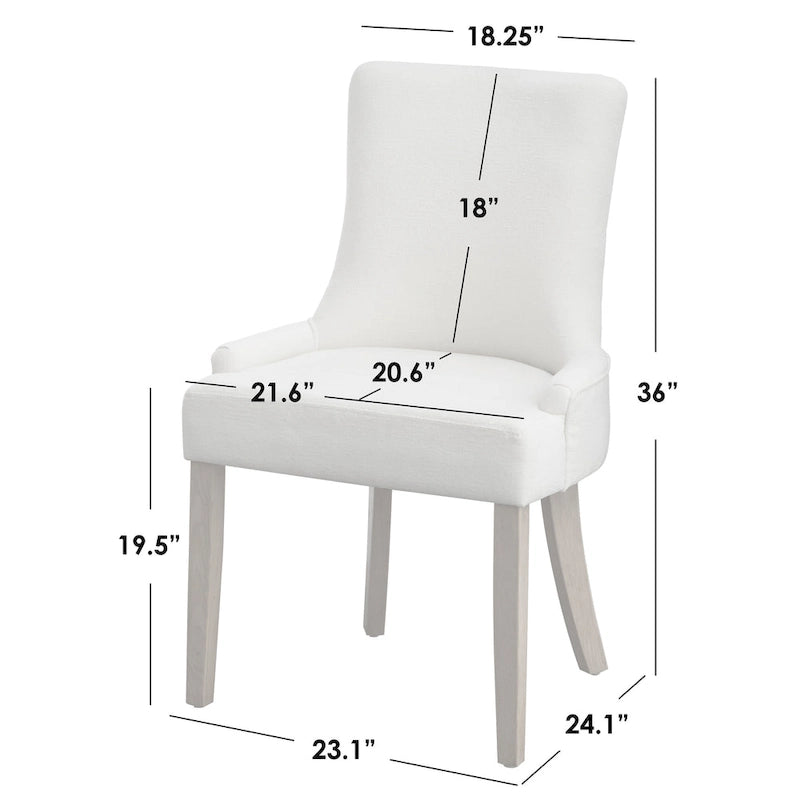 Chaises de salle à manger rembourrées Anneli (lot de 2)