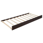 Lit plateforme Queen en bois avec 2 tiroirs et lit gigogne double XL