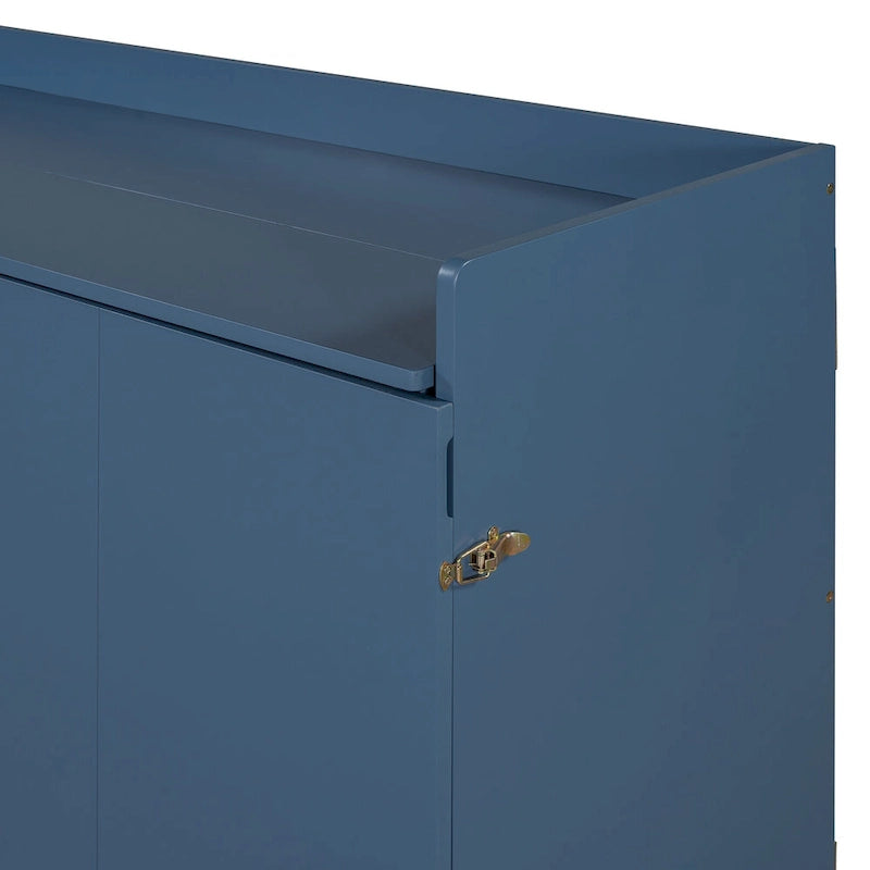Queen Murphy Bed with Cabinet Design, Multi-Functional, 400lb Capacity