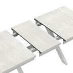 Table de salle à manger avec banc, table de salle à manger rectangulaire extensible en bois massif et 4 chaises de salle à manger en bois massif