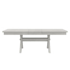 Table de salle à manger avec banc, table de salle à manger rectangulaire extensible en bois massif et 4 chaises de salle à manger en bois massif