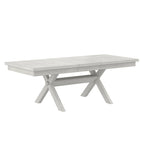 Table de salle à manger avec banc, table de salle à manger rectangulaire extensible en bois massif et 4 chaises de salle à manger en bois massif