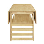 Ensemble table et chaises de salle à manger extensibles en bois, ensemble table et chaises de salle à manger du milieu du siècle avec 2 rallonges et étagère de rangement