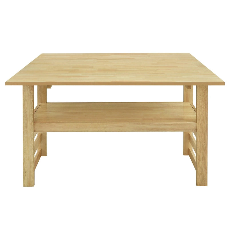 Ensemble table et chaises de salle à manger extensibles en bois, ensemble table et chaises de salle à manger du milieu du siècle avec 2 rallonges et étagère de rangement
