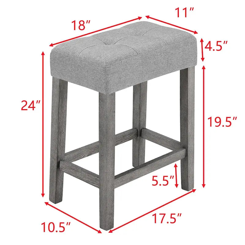 Ensemble table de bar et 3 tabourets de bar avec prise de courant, ensembles de chaises de table à manger en bois pour coin repas de cuisine