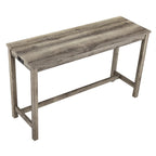 Ensemble table de bar et 3 tabourets de bar avec prise de courant, ensembles de chaises de table à manger en bois pour coin repas de cuisine