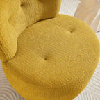 Fauteuil d'appoint pivotant en flanelle Art Leon