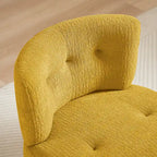 Fauteuil d'appoint pivotant en flanelle Art Leon