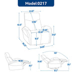 Fauteuil inclinable électrique 270° pivotant et basculant en similicuir avec 2 poches latérales, ports USB et USB-C