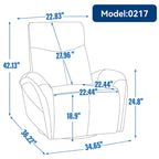 Fauteuil inclinable électrique 270° pivotant et basculant en similicuir avec 2 poches latérales, ports USB et USB-C