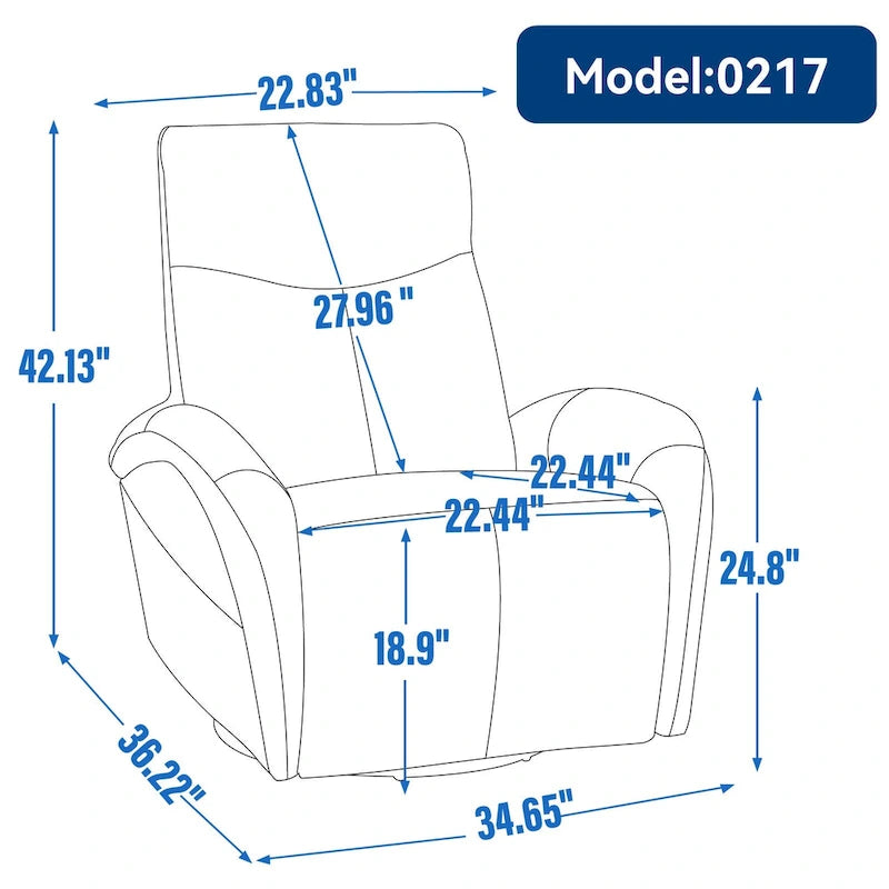 Fauteuil inclinable électrique 270° pivotant et basculant en similicuir avec 2 poches latérales, ports USB et USB-C