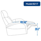 Fauteuil inclinable électrique 270° pivotant et basculant en similicuir avec 2 poches latérales, ports USB et USB-C