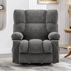 Fauteuil inclinable électrique bleu avec chauffage, massage, chargement USB, rangement latéral et télécommande