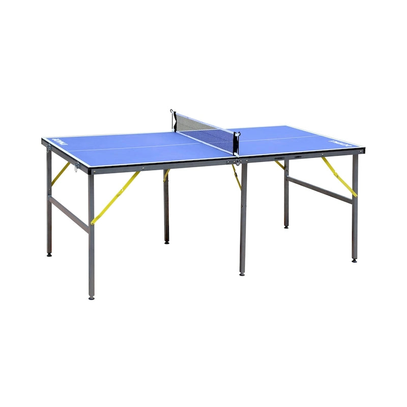 Table de tennis de table 6 pieds taille moyenne pliable et portable pour l'intérieur et l'extérieur