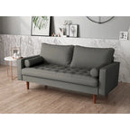 Canapé deux places en similicuir style Mid-century Modern Wilson