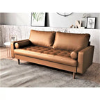 Canapé deux places en similicuir style Mid-century Modern Wilson