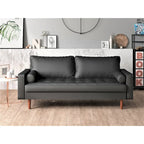 Canapé deux places en similicuir style Mid-century Modern Wilson