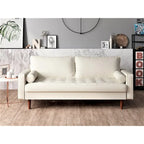 Canapé deux places en similicuir style Mid-century Modern Wilson