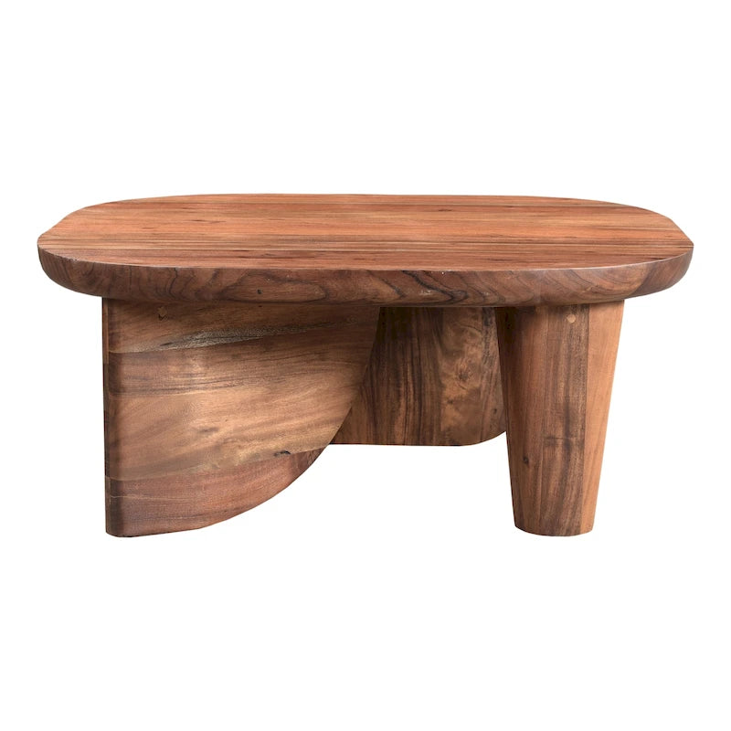 Table basse rustique en acacia massif Aurelle Home