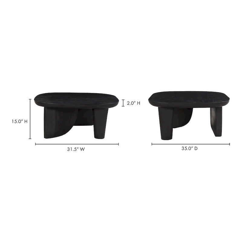 Table basse rustique en acacia massif Aurelle Home