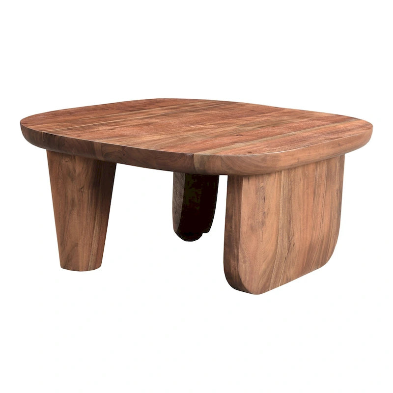 Table basse rustique en acacia massif Aurelle Home