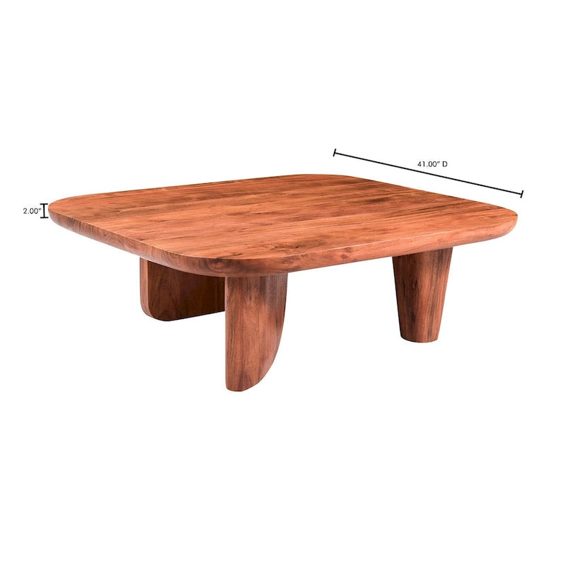 Table basse rustique en acacia massif Aurelle Home