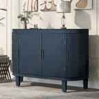 Buffet en bois avec portes à motif antique