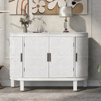 Buffet en bois avec portes à motif antique