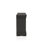 Commode 2 pièces Lavina de style transitionnel en bois massif à 8 tiroirs et miroir