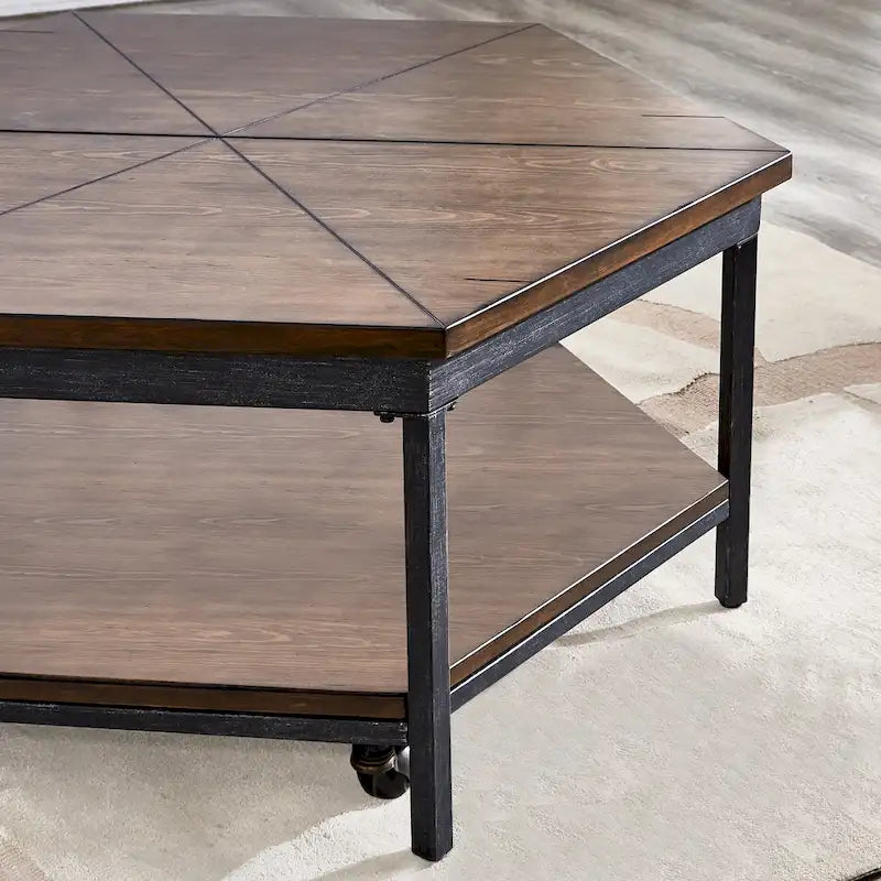 Table basse relevable Upton Hexagon