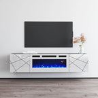 Meuble TV avec cheminée électrique London WH-EF 63