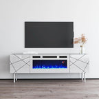 Meuble TV avec cheminée électrique London WH-EF 63