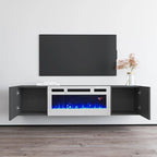 Meuble TV avec cheminée électrique London WH-EF 63