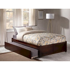 Lit plateforme Concord Wood King avec lit gigogne Twin XL