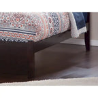 Lit plateforme Concord Wood King avec lit gigogne Twin XL
