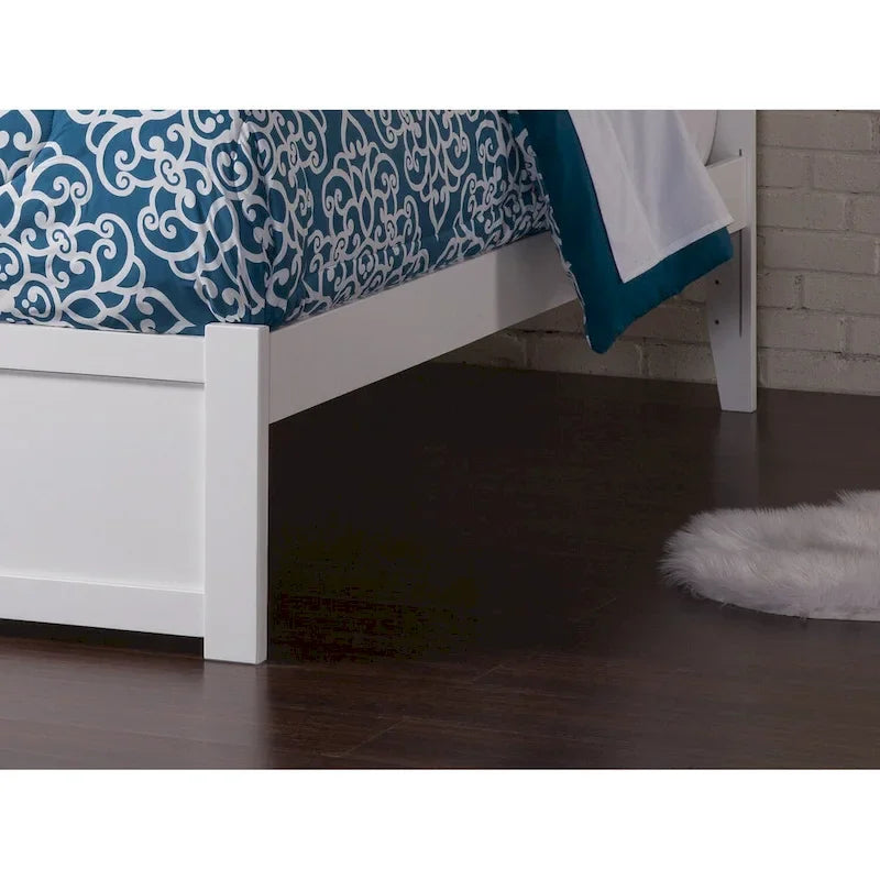 Lit plateforme Concord Wood King avec lit gigogne Twin XL
