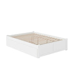 Lit plateforme Concord Wood King avec lit gigogne Twin XL