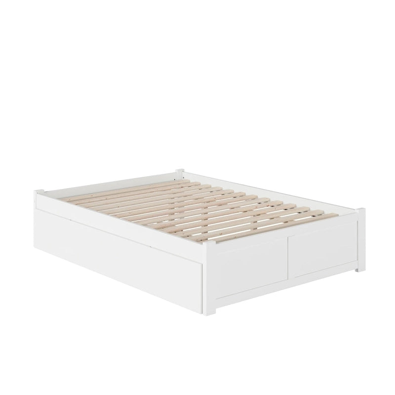 Lit plateforme Concord Wood King avec lit gigogne Twin XL