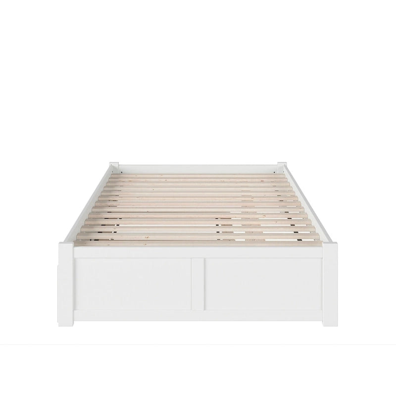 Lit plateforme Concord Wood King avec lit gigogne Twin XL