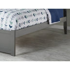 Lit plateforme Concord Wood King avec lit gigogne Twin XL