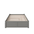 Lit plateforme Concord Wood King avec lit gigogne Twin XL