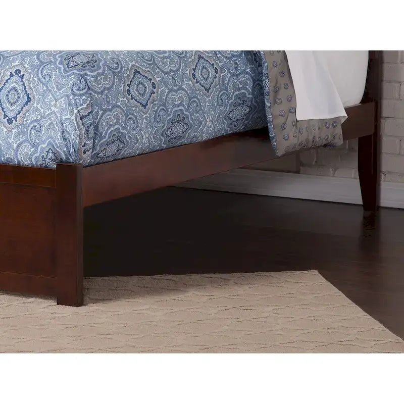 Lit plateforme Concord Wood King avec lit gigogne Twin XL