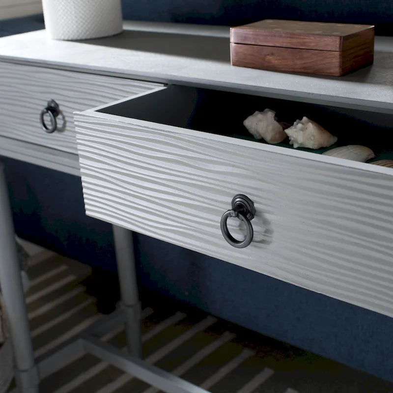 Table console Barbra à 2 tiroirs - 35.5 L x 13 P x 29.5 H - 36Lx13Px30H