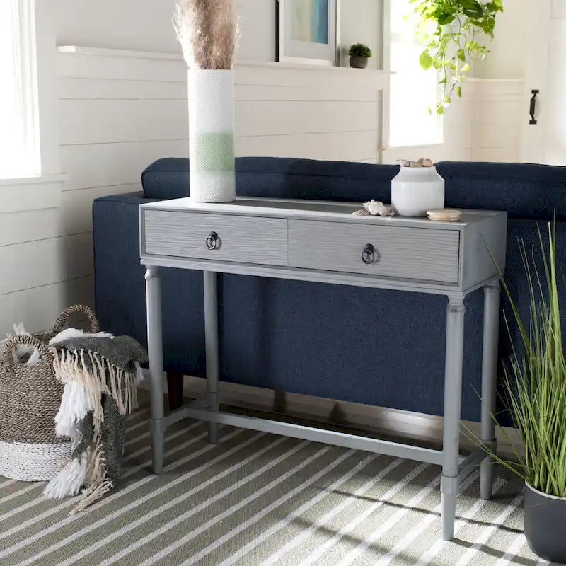 Table console Barbra à 2 tiroirs - 35.5 L x 13 P x 29.5 H - 36Lx13Px30H