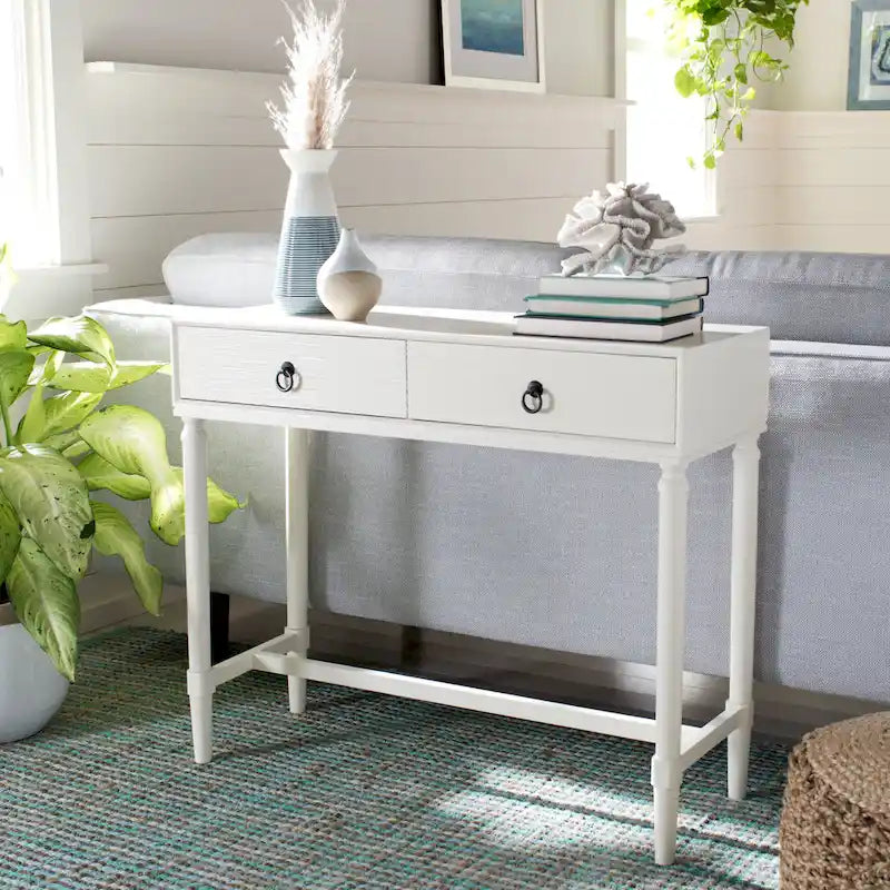 Table console Barbra à 2 tiroirs - 35.5 L x 13 P x 29.5 H - 36Lx13Px30H