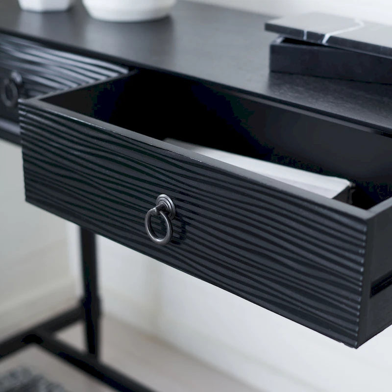 Table console Barbra à 2 tiroirs - 35.5 L x 13 P x 29.5 H - 36Lx13Px30H