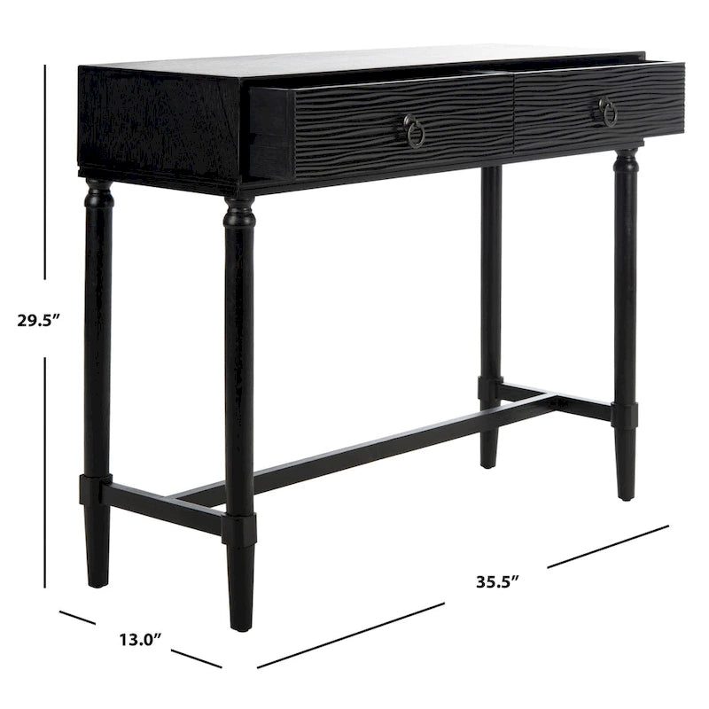 Table console Barbra à 2 tiroirs - 35.5 L x 13 P x 29.5 H - 36Lx13Px30H