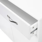 Guéridon Sidrboard moderne, Table d'appoint avec tiroir et portes