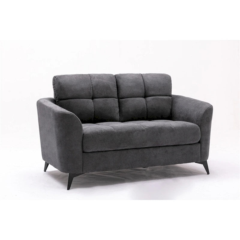 Ensemble de salon avec canapé, causeuse et fauteuil en velours