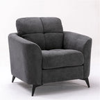 Ensemble de salon avec canapé, causeuse et fauteuil en velours